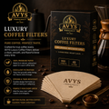 AVYS Luxury Coffee Filters - V60 Conical (40 Filters)