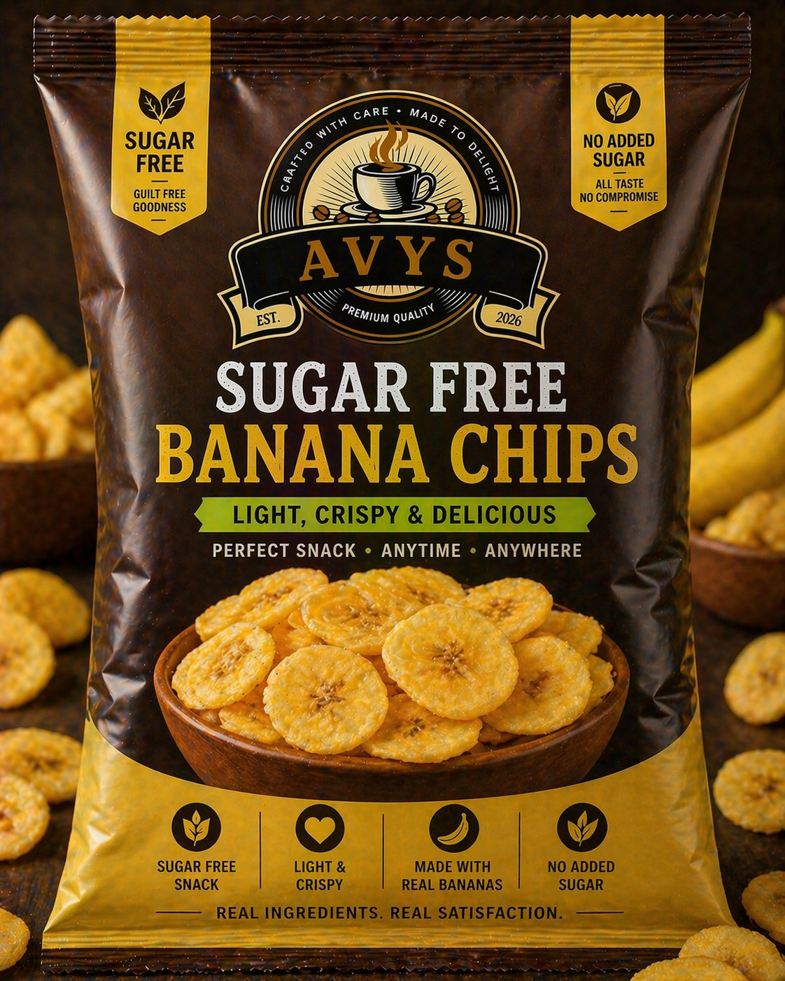 AVYS Sugar-Free Banana Chips